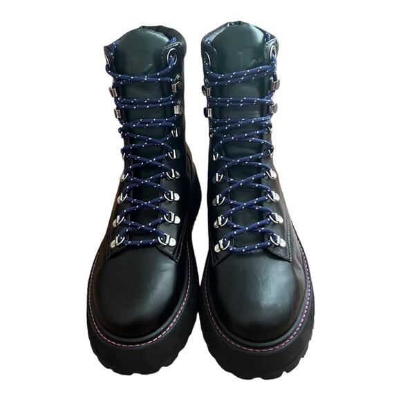 Larroude Jordan Low Leather Combat Boots Size 10 - Picture 5 of 14